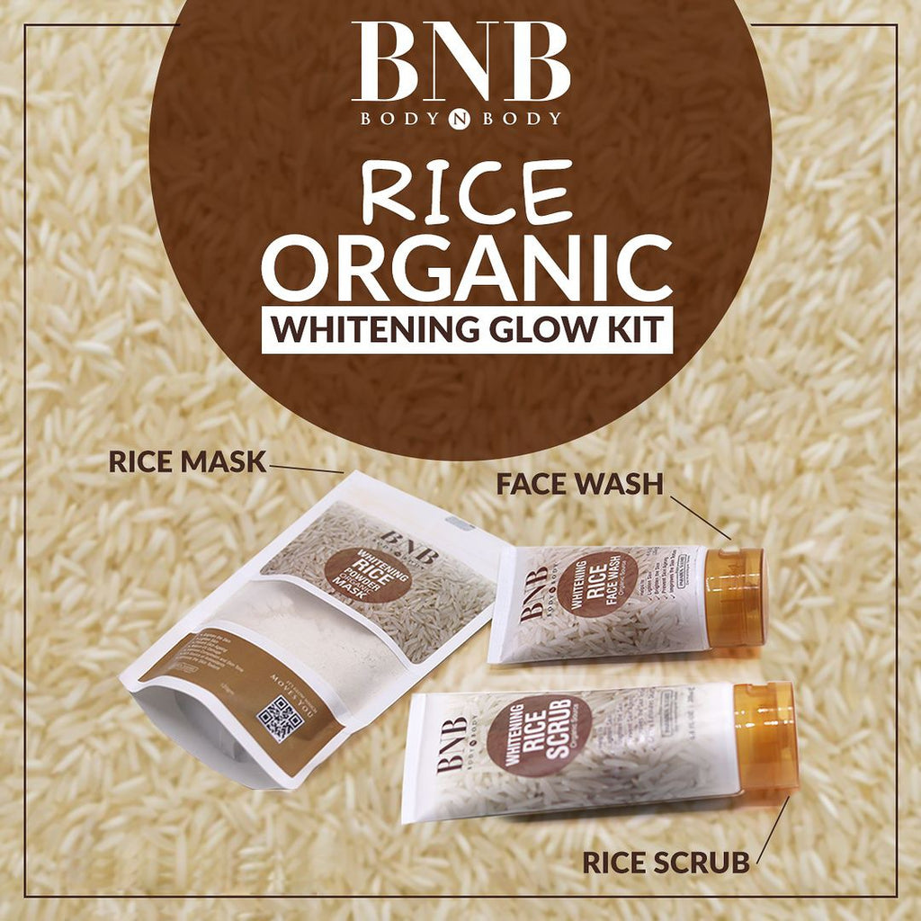 BNB Whitening Rice Extract Bright & Glow Kit (3-in-1)